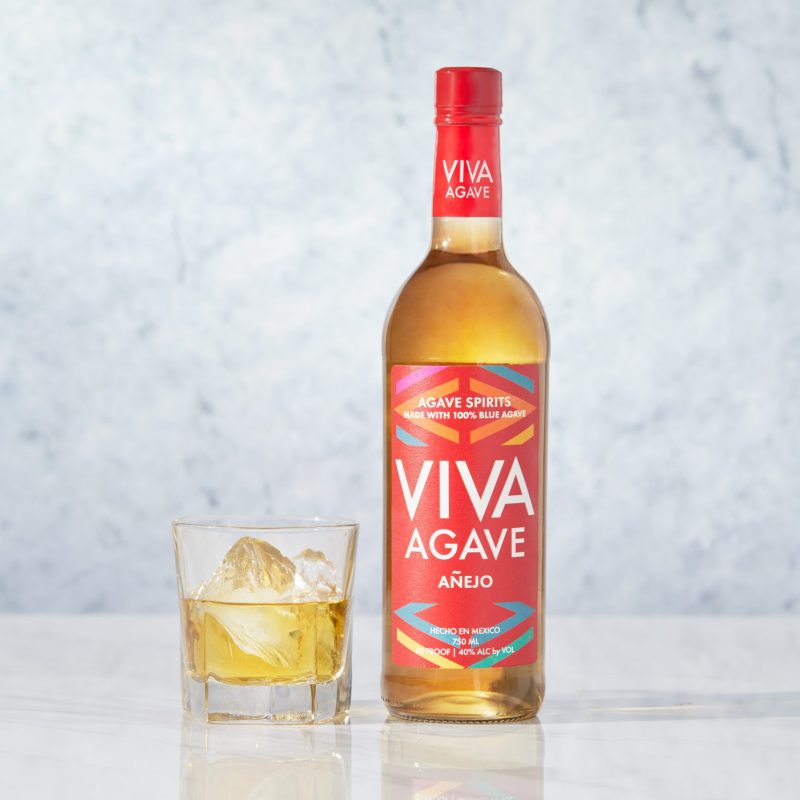 Viva Agave Añejo served straight up in a coupe glass