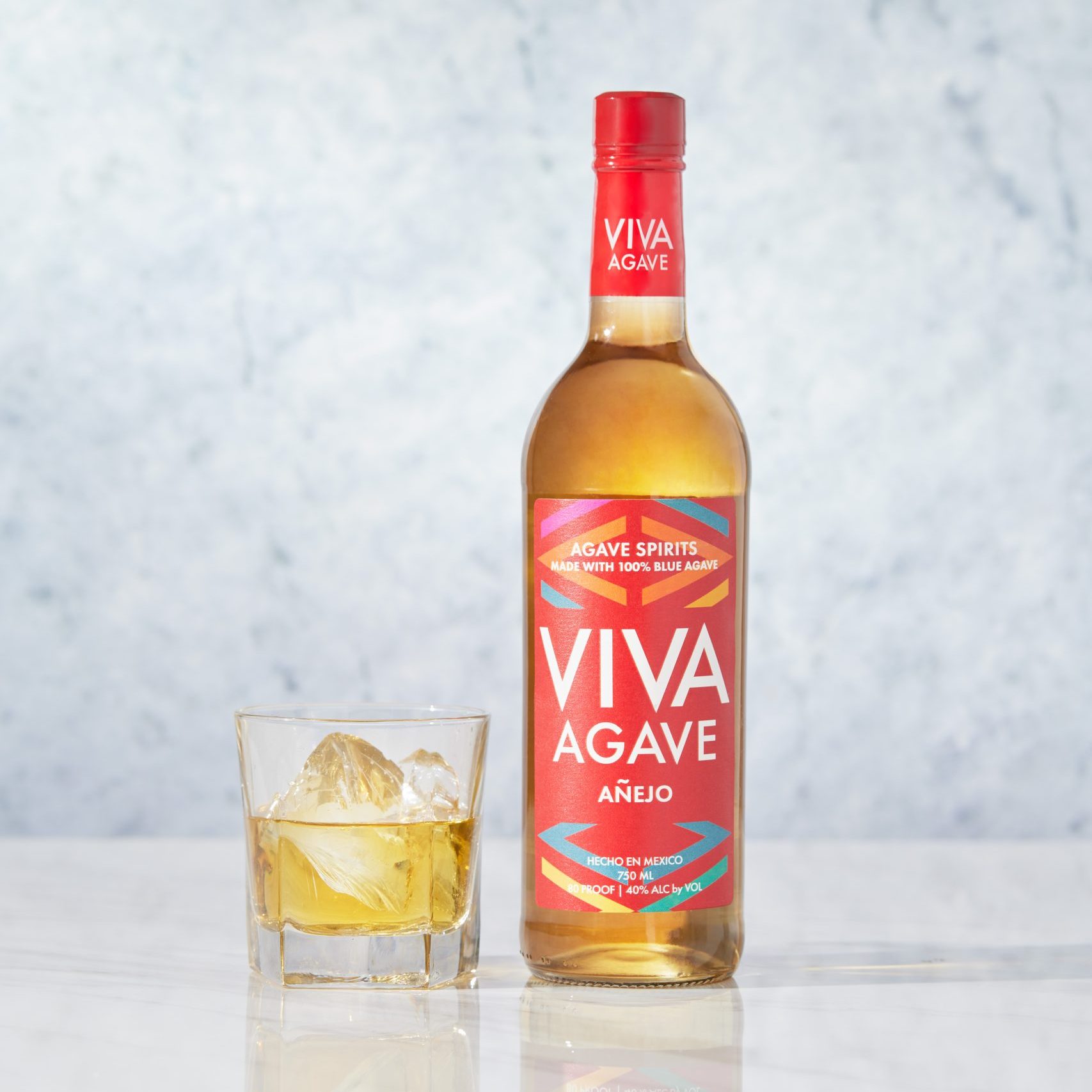 Viva Agave Añejo served straight up in a coupe glass